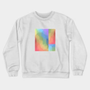 Abstract Rainbow Triangle Gradient Crewneck Sweatshirt